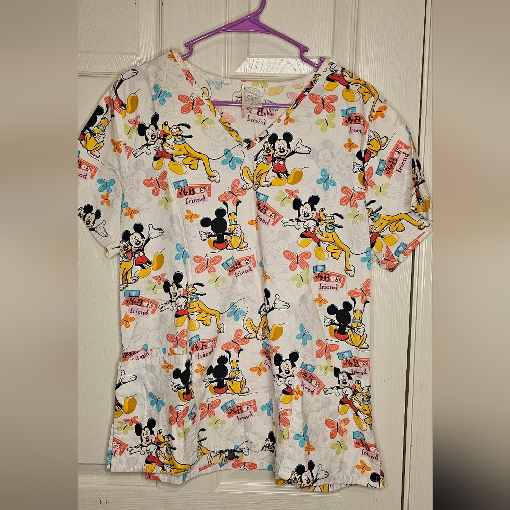 mickey mouse scrub top